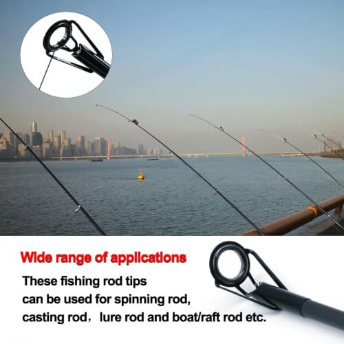 Fishing Rod Tip Repair Kit Stainless Steel Guides Ceramic Rings 30pcs G_30pcs Repair Kit