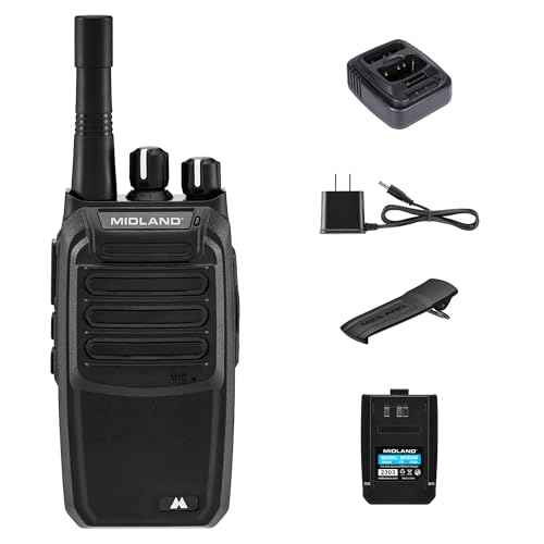 Midland ? BizTalk BR200 Business Radio ? 2W Industrial Grade Two Way Radio ? Compact Size ? High Performance Walkie Talkie ? 250,000 Square Feet of Coverage