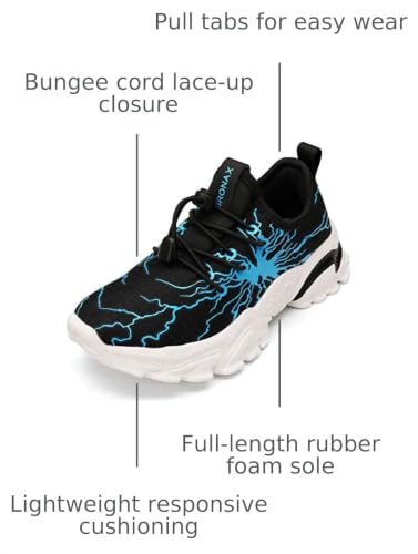 BRONAX Kids Graffiti Personality Tennis Shoes - Big Kid B Blue Variation