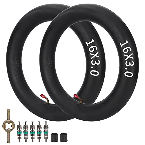 16x3.0 Inner Tube with 45° Angled Valve Stem for E-Bikes and Electric Scooters