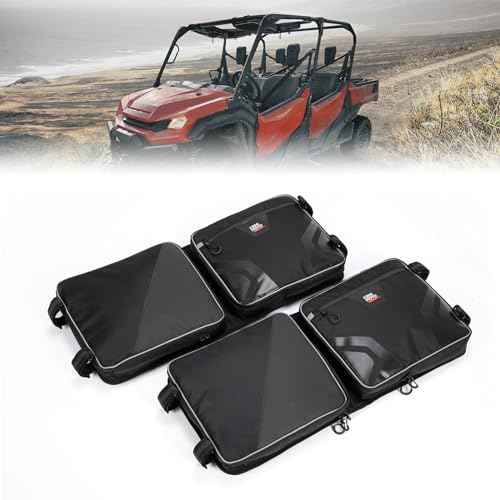 KEMIMOTO UTV Large Storage Roof Bag Compatible with Pioneer 1000 3P 6P/Polaris RZR XP 4 1000/Uforce 1000,1680D Oxford Fabric with Several Pockets Water-Resistant Overhead Storage Bags (2 Pack)