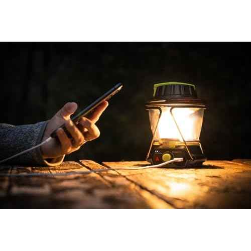 Lighthouse 600 Multi Functional Adjustable Light Perfect for Camping, Outdoor Events, or Emergency use Lumens USB Charging of Phones and Small Devices Long-Lasting Lithium Battery.