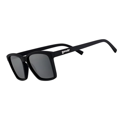 goodr Get On My Level, FOR SMALLER HEADS, Black Polarized Sunglasses, (LFG)