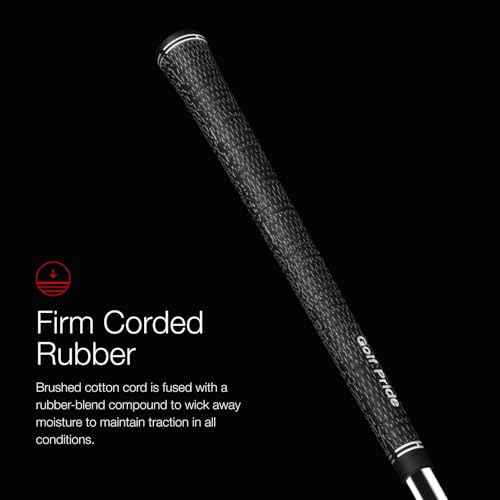 Golf Pride Tour Velvet Cord Golf Grip - Grip with Brushed Cord Technology & Traditional Taper Weather Conditions & Sweaty Hands