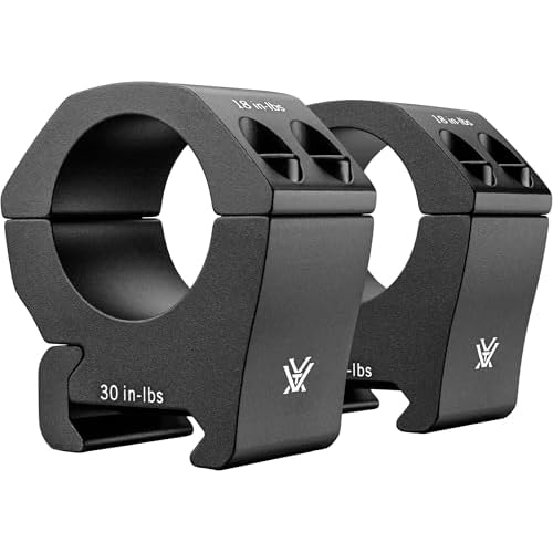 Vortex Triumph HD 3-9x40 Second Focal Plane, 1-inch Tube Riflescope Kit - Dead-Hold BDC (MOA) Reticle, 1" Hunter Rings - 0.90" Low Height, Neoprene Cover