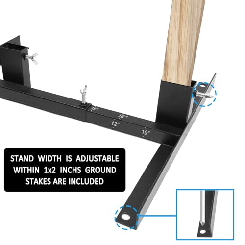 Shooting Target Stand with Paper Targets - Adjustable, Durable Iron Frame for Range & Practice