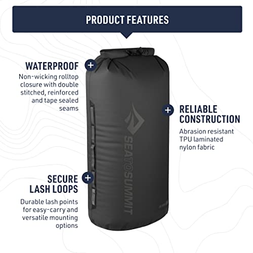 Heavy-Duty 13L Waterproof Dry Bag for Kayaking & Outdoor Travel - Jet Black