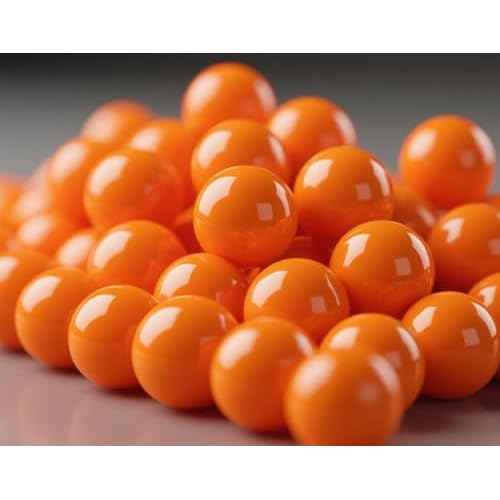100 Counts .61 Caliber Balls - 2.6 Grams 61 Cal Reusable Nylon Balls Solid Plastic Ammunition for Target Practice and Self Defense Compatible with Byrna CL