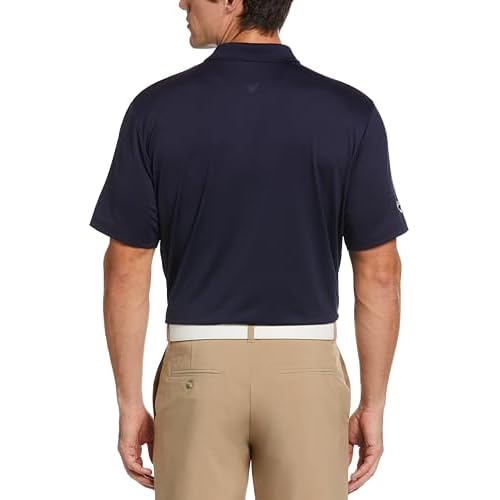 Callaway Men's Solid Opti-dri Short Sleeve Golf Polo Shirt with Stretch Fabric, Sun Protection, Extended (Sizes Small-4xl)