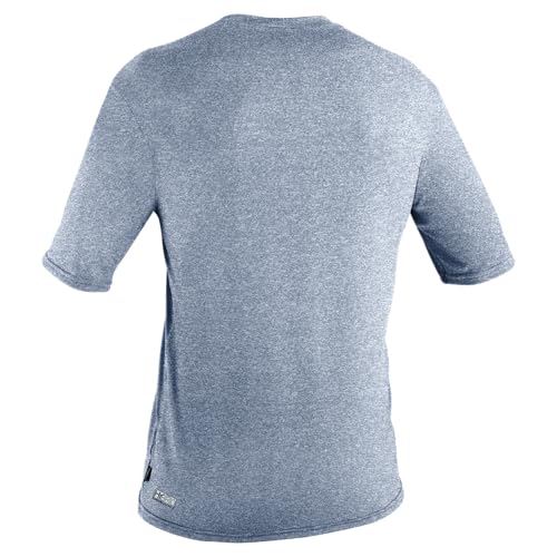 O'Neill Wetsuits Men's Standard Hybrid Short Sleeve Sun Shirt, Cadet Blue, X-Large