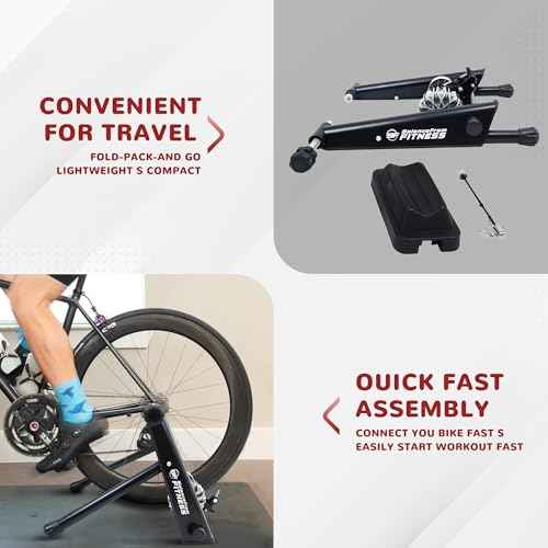 Fitvids Bike Trainer Stand Steel Bicycle Exercise Fluid Magnetic Stand with Front Wheel Riser Block,Multiple Options