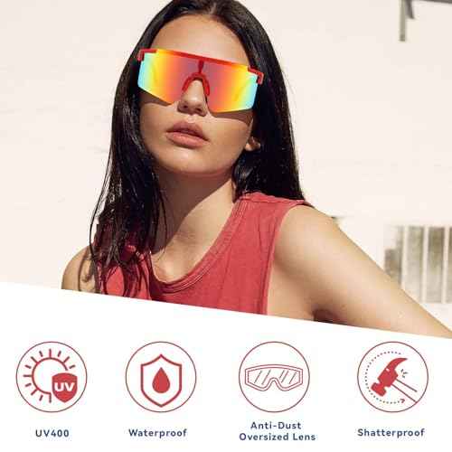 MARIDA Sunglasses for Men&Women, UV400 Protection Sports Sunglasses With Adjustable Temple, Driving Fishing Sports Mens Sunglasses