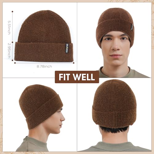 Donfri Wool Winter Beanie Hats Men Women Beanie Super Soft Warm for Winter Skull Knit Beanie Gift