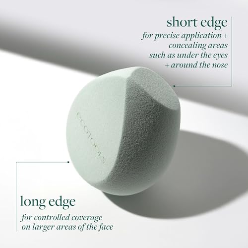 EcoTools Blurring Blender Makeup Sponge Duo - 2 Count, Green, Cruelty-Free
