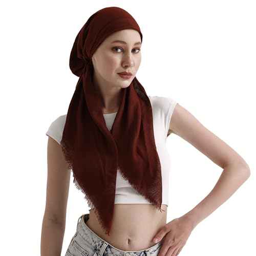dscarf Headwear Pre Tied Head Scarves for Women Featuring | Soft Chemo Head Wear Headcover Ready Headwear