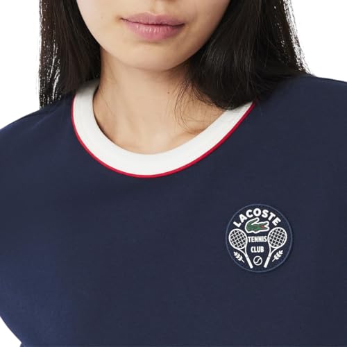 Lacoste Womens Sport Ultra Dry Tennis Heritage Badge T-Shirt