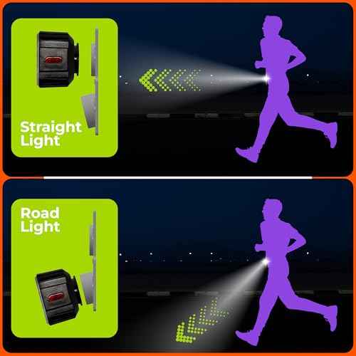 Reflective Running Vest and Gear - Reflective Vest Including Rechargeable & Removable Running Lights for Runners - Perfect for Night Walking with Safety Lights to Provide High Visibility