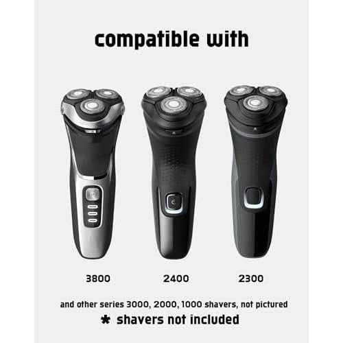 12 Pack SH30 Replacement Heads Compatible with Philips Norelco Shaver 2400 Replacement Blades Compatible with Norelco Replacement Heads for Electric Razor for Men 2400 3900 3800 2300, Gifts for Men