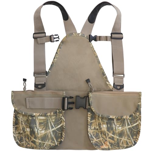 Upland Bird Hunting Vest with Game Pouch - Waterfowl Camo Tactical Backpack