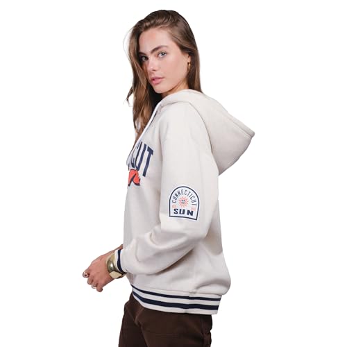 Unisex WNBA Kaleido Hoodie Sweatshirt - Connecticut Sun, Medium, Oatmeal Heather