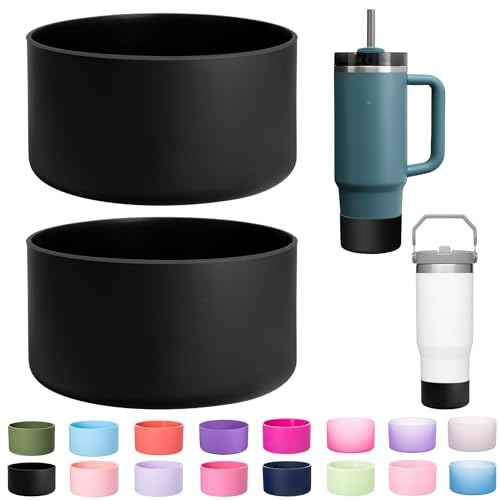 2-Pack Silicone Boot for Stanley 40 30 oz Quencher Adventure Tumbler, IceFlow 30 20 oz, Stanley Cup Protector