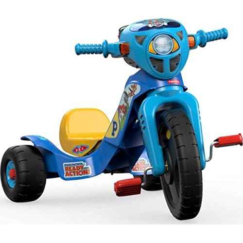 Fisher-Price Toddler Tricycle Nickelodeon PAW Patrol Lights & Sounds Trike, Toy Bike with Handlebar Grips & Storage for Outdoor Play Kids Ages 2+ Years