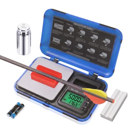 Blue & Black Digital Arrow Scale 200g x 0.01g Dual Unit LCD Pocket Weighing Scale