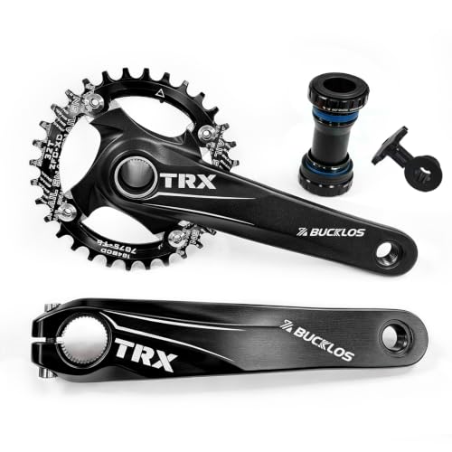 Mountain Bike Crankset 30T-42T Hollow Integrated 170mm Black - 104 BCD