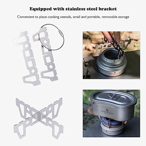Titanium Spirit Burner Alcohol Stove for Camping Hiking Backpacking