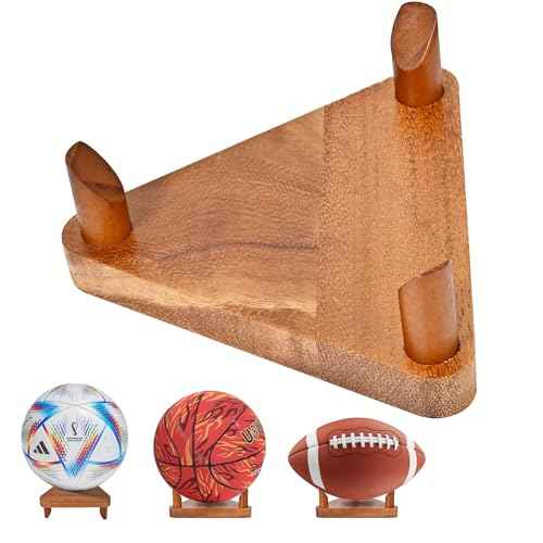 Ball Racks, Soccer Racks, Basketball Racks, Volleyball Souvenir Display racks, made of walnut wood