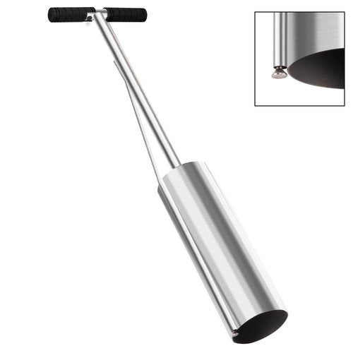 NizHome 36Inch Clam Gun for Clamming, Stainless Steel Clam Digger with Air Vent & 5 Inch Tube Diameter, Corrosion-Resistant Bay Clam Shovel for Harvest Razor Clams, Oyster, Geoduck and Mussels