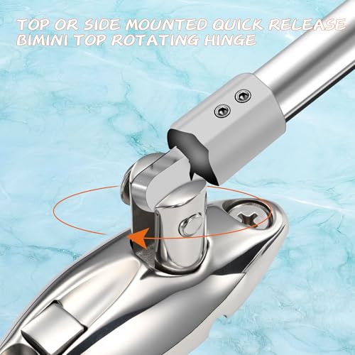 Marine Grade Stainless Steel Boat Bimini Top Swivel Hinges Pack of 4