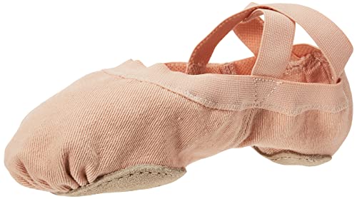 Bloch Women's Synchrony Split Sole Canvas Ballet Slippers - Pink, 2.5 Narrow