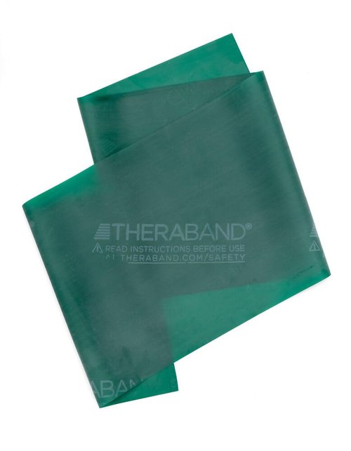THERABAND Resistance Bands, 50 Yard Roll Professional Latex Elastic Band For Upper & Lower Body & Core Exercise, Physical Therapy, Pilates, At-Home Workout, & Rehab, Green, Heavy, Level 4