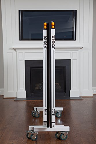 JOOLA Rally TL Professional MDF Indoor Ping Pong Table w/ Quick Clamp Table Tennis Net & Post Set - 10 Minute Easy Assembly - Corner Ball Holders - Tournament Quality - Includes Playback Mode