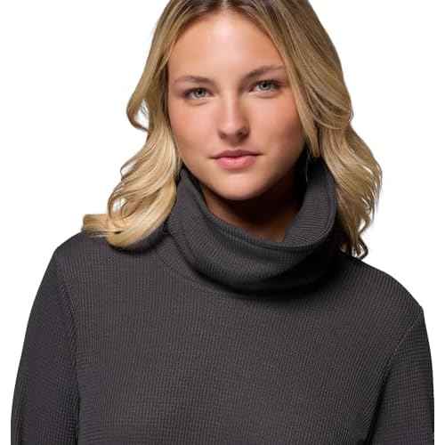 Columbia womens Holly Hideaway Waffle Cowl Neck Pullover