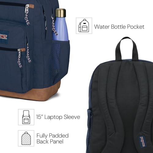 JanSport Cool Backpack, with 15-inch Laptop Sleeve - Large Computer Bag Rucksack with 2 Compartments, Ergonomic Straps, Grey Letterman