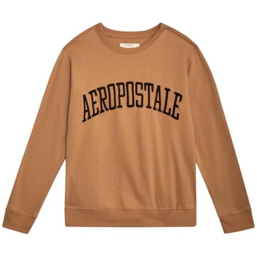 AEROPOSTALE Boys Sweatshirt - Soft Fleece Long Sleeve Pullover Crewneck Sweatshirt for Boys - Trendy Graphic Kids Sweatshirts