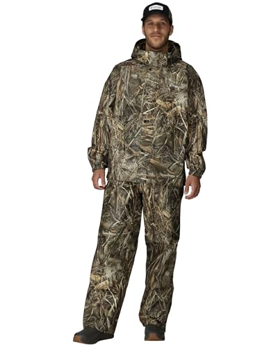FROGG TOGGS Men's Pro Action Waterproof Breathable Rain Jacket - Realtree Max-7, XL