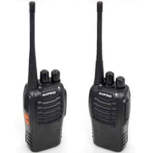 BaoFeng BF-888S Two Way Radio with Built in LED Flashlight (Pack of 6) +Covert Air Acoustic Tube Headset Earpiece
