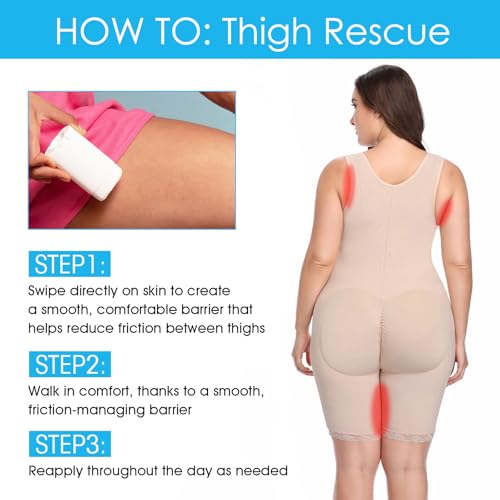 BanMida 0.8oz Anti Chafing Stick for Thighs & Body - 2-Pack, Daily Friction Prevention