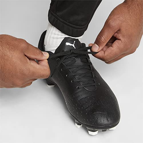 Soccer Cleats Men’s Ultra Play Firm Ground Football Shoes - Black White 9.5