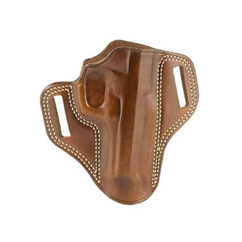 Galco Combat Master Leather Belt Holster, Kimber K6S 4in, Right Hand, Tan, CM310
