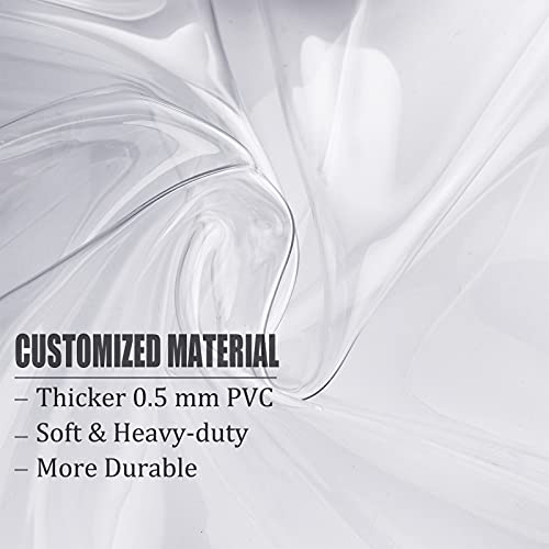 Heavy Duty Clear Backpack for School, 16 Inch Transparent Bookbag