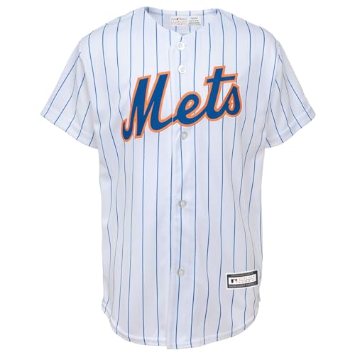 MLB Kids Youth Baseball Jersey - Francisco Lindor New York Mets White 8-20 Outerstuff