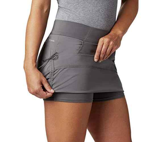 Columbia Women's Standard Anytime Casual Skort, City Grey-Legacy, X-Large