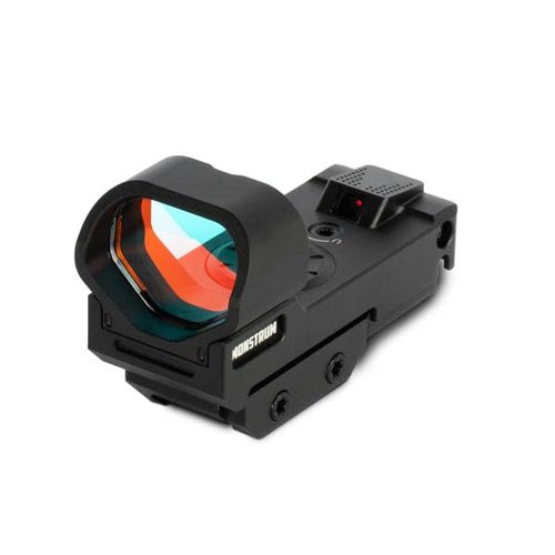 Monstrum Ares V2 Open Reflex Red Dot Sight for Rifles and Long Guns | with Shake Awake Illumination | Circle Cross Reticle