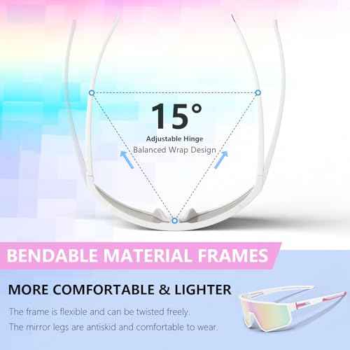 IKTOD 3 Pack Polarized Running Sunglasses for Women Mens Sunglasses UV Protection for Cycling Baseball Fishing