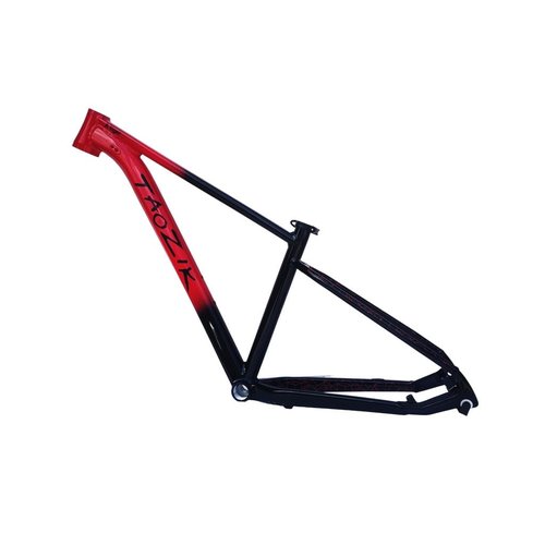 BSFHQS 27.5er Mountain Bike Hardtail Frame 15" 17" 19" Aluminum Alloy Rigid Disc Brake Frame Quick Release Frame 135mm QR, Internal Routing BSA BB68mm(Black Red,27.5 * 19")