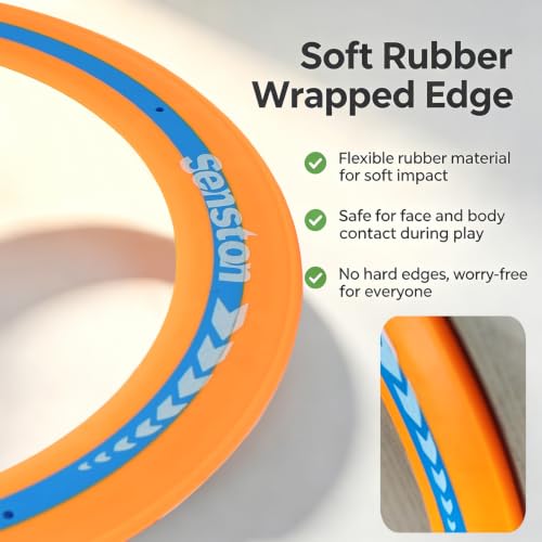 11 Inch Soft Flying Discs 3 Pack for Outdoor Play Backyard Pool Family Fun